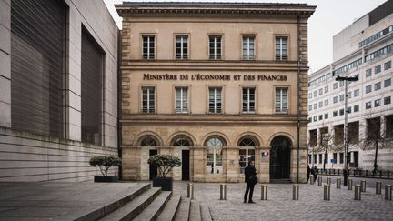 Le ministère de l'Economie et des Finances, à Paris, le 27 mars 2026. (XOSE BOUZAS / HANS LUCAS / AFP)