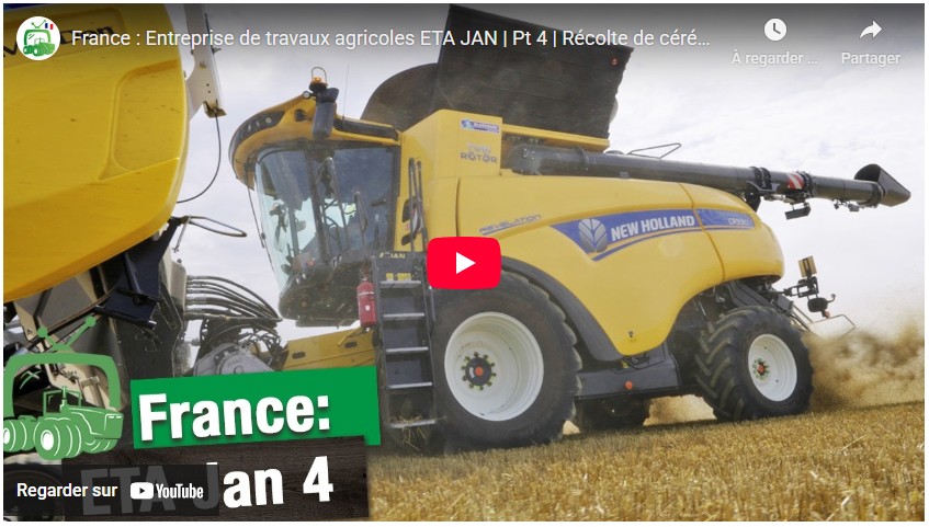 France : Entreprise de travaux agricoles ETA JAN | Pt 4 | Récolte de céréales | New Holland et Fendt
